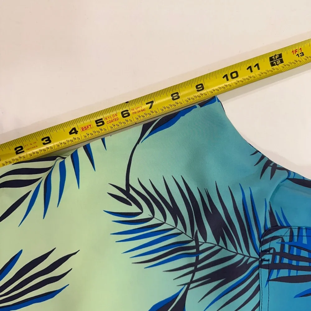 O'Neill Hyperfreak Board Shorts Men 32 Blue Green Palm Print | Surf Aesthetic‎